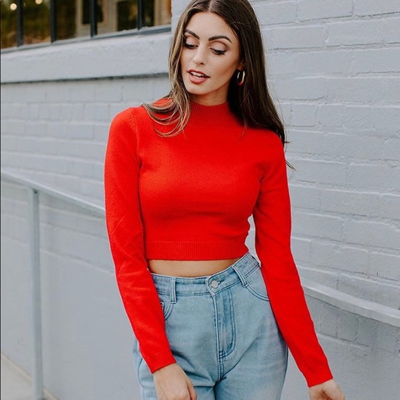 kittenish red sweater - never worn w tags! 💃🏼 - Picture 3 of 6